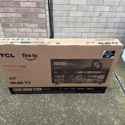 TCL T6C 43" QLED 4K HDR Smart Fire TV with Freely - 43T6C-UK - Image 1 of 4
