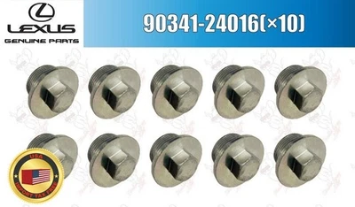 LEXUS OEM Plug for Front Differential Drain 90341-24016(×10) For IS250/350 - Image 1 of 4