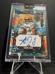 💥- 2024 Wild Card Draw 5 Card Card - AARON JONES -1/1 Auto - 5CD -💥 - Imagen 1 de 2