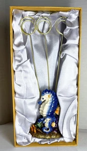 Portatarjetas de árbol de alambre de caballito de mar esmaltado con joyas o soporte para fotos - Nuevo en caja de regalo - Imagen 1 de 13