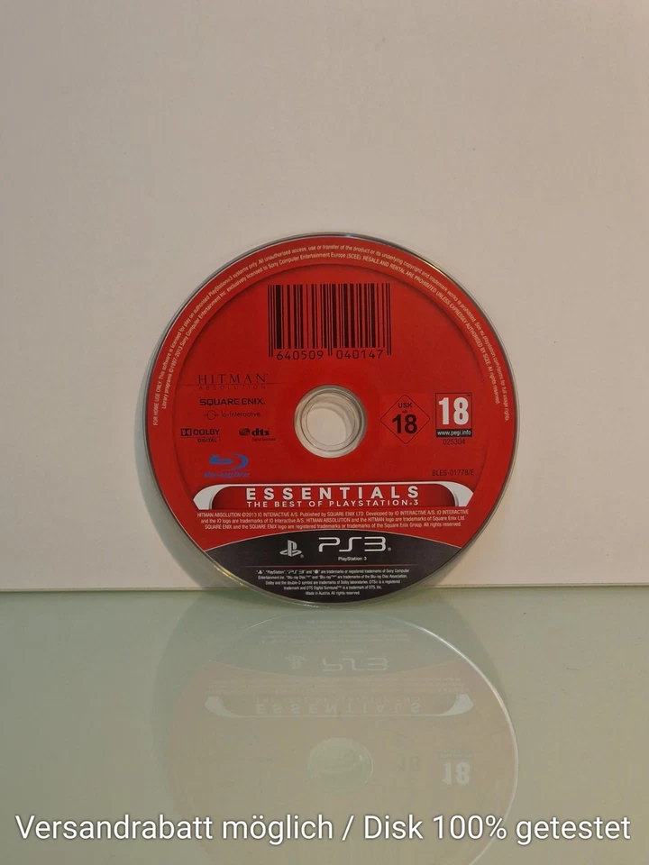Hitman Absolution NUR Disc Zustand sehr gut Sony PlayStation 3 PS3  - Bild 1 von 1
