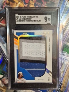 2020-21 Panini Immaculate Cole Anthony ROOKIE JUMBO PATCH JERSEY NUMBER #/50 RC - Bild 1 von 2