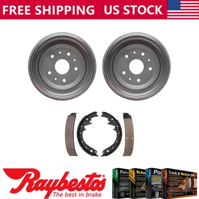 Rear Kit Brake Drums & Brake Shoes For 1948-1951 1952 Ford F1 - Raybestos - Image 1 of 4