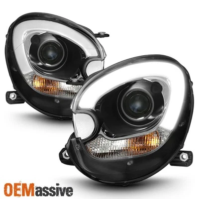 Fit [Halogen Type] 11-16 Cooper Countryman Paceman LED Tube Projector Headlights - Изображение 1 из 4