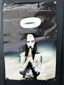 marilyn manson Poster 90er Vintage Metall Poster gebraucht 35"x23" "halo" - Bild 1 von 13
