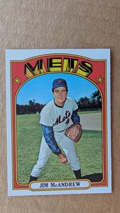 1972 Topps JIM McANDREW Card #781 NEW YORK METS - Picture 1 of 2