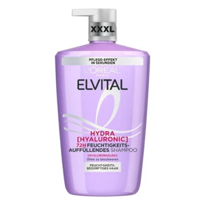 L'Oréal Paris Elvital Hydra Hyaluronic Shampoo 1000 ml – Feuchtigkeitsspendend - Bild 1 von 14
