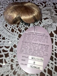 Playhouse Collection DOLL WIG Style: Micheal Color: BLONDE Size: 8 New - Picture 1 of 4