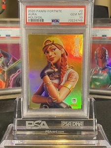 2020 Panini Fortnite Epic Games Serie 2 PSA 10 Aura #2 Holofoil USA - Bild 1 von 2