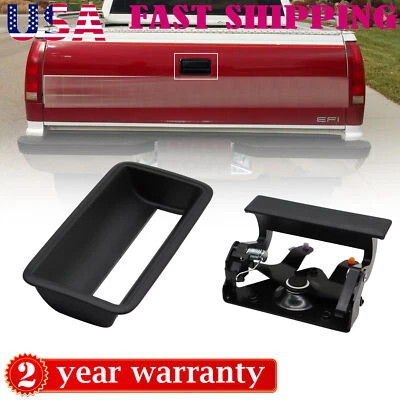For Chevrolet GMC C/K 1500 2500 3500 Pickup Truck Black Tailgate Handle & Bezel - Image 1 of 4