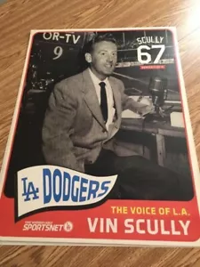 NEW 2016 #2 MLB LOS ANGELES DODGERS VIN SCULLY SPORTS NET LA POSTER SGA - Picture 1 of 1