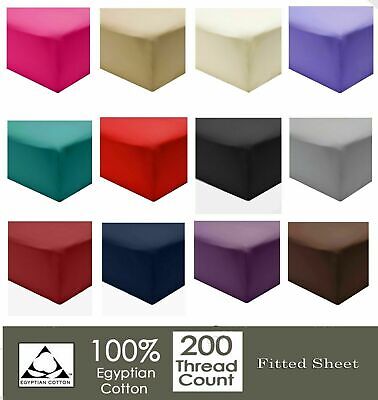 Buy 1 Get 1 Free 100%Egyptian Cotton Baby Fitted Sheet Cot Bed Junior Bed Sheet • 3.49£