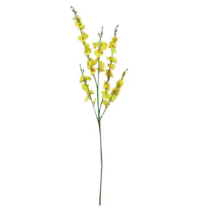 Yellow 1Pc Artificial Orchid Flower Garden DIY Party Home Wedding Craft Decor - Picture 1 of 3