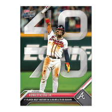 2023 TOPPS NOW #927 RONALD ACUNA JR 40/70 CLUB 1ST IN HISTORY! ATLANTA BRAVES