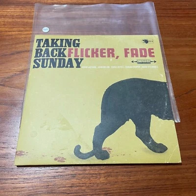 TAKING BACK SUNDAY Flicker, Fade - Gold Vinyl 7" (2014) senses fail bayside a545 - Image 1 of 4