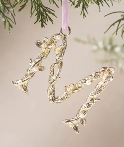 Anthropologie Aurelia Gold Monogramm Buchstabe "M" Initiale Ornament - Bild 1 von 1