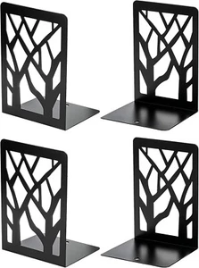MaxGear Book Ends Tree Design Modern Bookends for Shelves, Non-Skid Book Holder - Bild 1 von 5