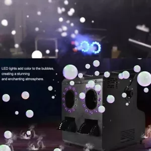 4in1 Led 1500W Fog Bubble Machine Remote DMX Smoke Bubble Maker for Party Stage - Picture 1 of 8