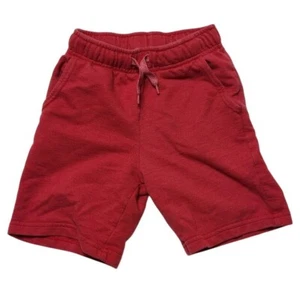 Cat & Jack Boys Red Drawstring Elastic Waist Shorts XS 4-5 W/ Pockets - Picture 1 of 8