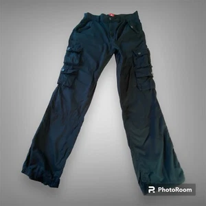 PJ Mark Men’s 36Wx32L Black Cargo 100% Cotton Pants Light Weight Straight Leg - Picture 1 of 12