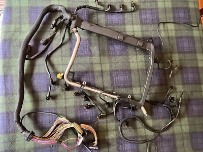 Mercedes-Benz R129 SL500 M113 Engine Wiring Harness & Fuel Rail - Image 1 of 4