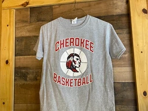 Cherokee Warriors Basketball T-Shirt Youth Large Kids Boys Canton Georgia School - Picture 1 of 7