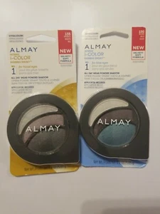 2 Almay Intense i-Color Eyeshadow Trio #150 BLUES & #155 HAZELS. New A-5 - Picture 1 of 1