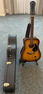 Norlin Epiphone Texan - 12 String Acoustic Guitar Model FT-160 + Hard Plush Case - Picture 1 of 12