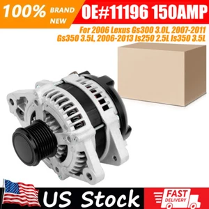 Alternator For 2006-2013 Lexus Is250 Is350 3.5L 2007-2011 Gs350 2006 Gs300 11196 - Picture 1 of 9