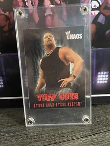 STONE COLD STEVE AUSTIN 2004 Fleer WWE Chaos Rare! TUFF GUYS Insert Card #8TE 