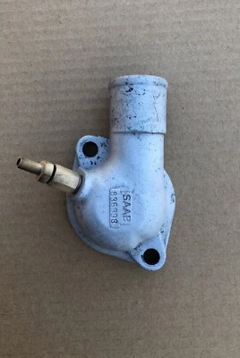 1981 - 1987 Classic Saab 900 8 Valve Water Outlet Thermostat Housing  - Image 1 of 2
