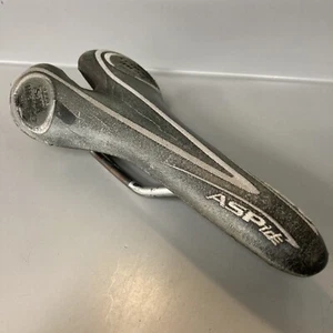 Vintage Selle San Marco ASPide Carbon Saddle Titanium Rail 130mm Seat Leather - Picture 1 of 14