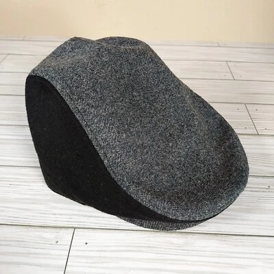 Apt. 9 Newsboy Cap Herringbone Cabbie Hat - Classic Design Size L/XL- Black Gray - Image 1 of 4