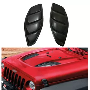 2 Stück Lamellen Lüftungsschlitze Motor Einlasshaube für 10th Anniversary Jeep Wrangler JK 07 -18 - Bild 1 von 10