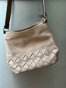 ZARA Damen Handtasche Beige | Neu | Weboptik modern elegant - Bild 1 von 7