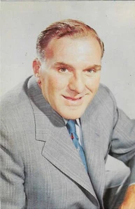 Vintage Celebrity Chrome Postcard William Bendix Chester Riley & Babe Ruth Story - Picture 1 of 2