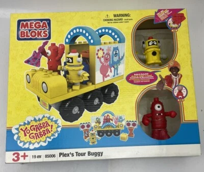 NEW 2009 Mega Bloks Yo Gabba Gabba Plex's Tour Buggy 19pcs Building Set 85006 - Image 1 of 2