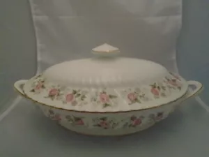 Minton Spring Bouquet bedeckt Servierschüssel oval, neuwertig, wunderschön - Bild 1 von 5