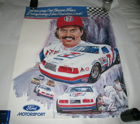 Poster Kyle Petty NASCAR Everyone Else Finishes Last Ford Motorsport Henley24x31 Cover