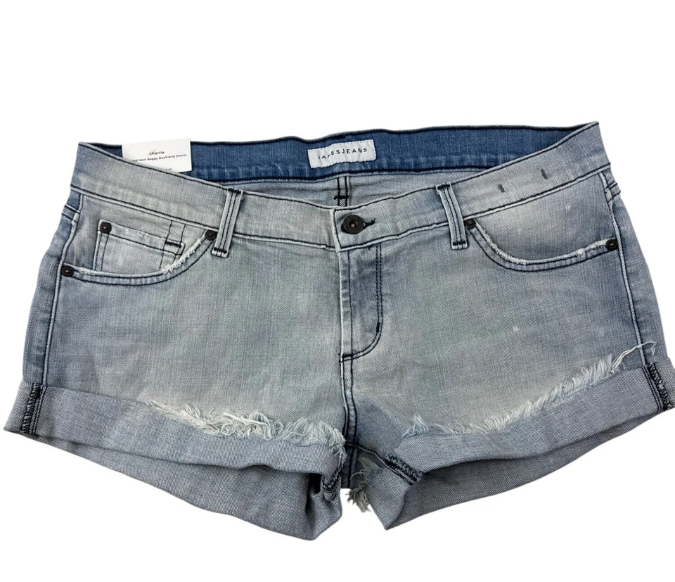 NUEVO Pantalones Cortos James Jeans Para Mujer Charlie Sueltos Boyfriend Denim Jean Dobladillo Enrollado 30 Foto 1 de 4