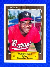 Frank Thomas #1116 (1990 ProCards) Birmingham Barons, Minor League Rookie Card