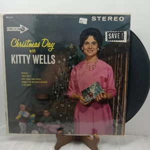 KITTY WELLS: christmas day DECCA 12" LP 33 RPM In Shrink VG++ - Picture 1 of 11