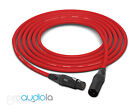 Canare Quad Cable L-4E6S | Neutrik Gold XLR-F XLR-M | Red 30 Feet | 30 Ft. | 30'