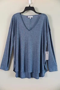 NWT Jennifer Lopez Woman Slinky Blue Crush Hi-Lo Top Size 1X - Picture 1 of 5