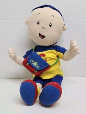 2002 Cinar Talking Calliou Plush Doll 16" PBS Kids TV Show NO BOOK - Image 1 of 2