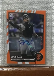 2023 Topps Big League Joey Bart Orange Electric SP Autograph Card #160 SF GIANTS - Picture 1 of 2