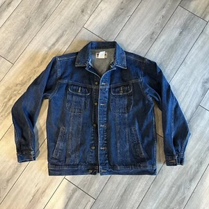 Wrangler Rugged Wear Mens Button Up Denim Jacket 🔥 Sz Mens Large - Picture 1 of 8