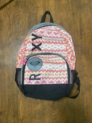Roxy Coral/Rosa LOGO Mochila Bolsa Libro Surf Skate (E) Foto 1 de 4
