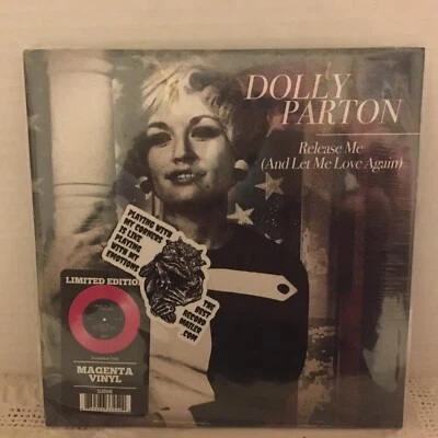 Dolly Parton - Release Me (And Let Me Love Again) 7" single new magenta vinyl - Image 1 of 2