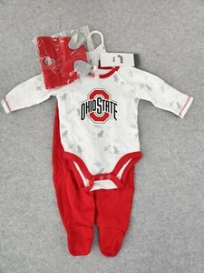 Neu NCAA Kleinkind Unisex Ohio State Buckeyes verschiedene 3 Monate Body Set Mütze - Bild 1 von 8